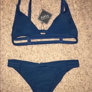 Blue bikini